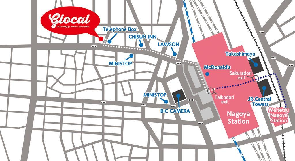 Glocal Nagoya Backpackers Hostel Экстерьер фото